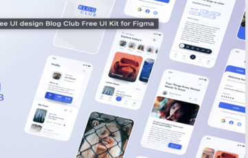 Blog Club UI Kit for Figma