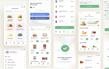 Online Groceries App UI Kit for Figma