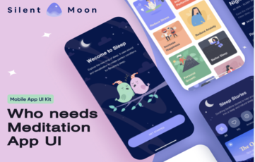 Meditation App UI Kit for Figma
